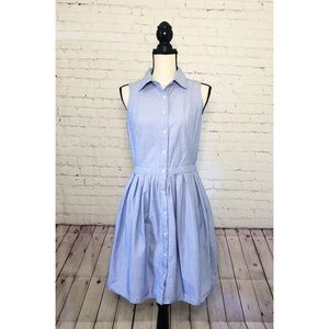 G.H. Bass Blue Denim Button-Up Summer Dress Sz M
